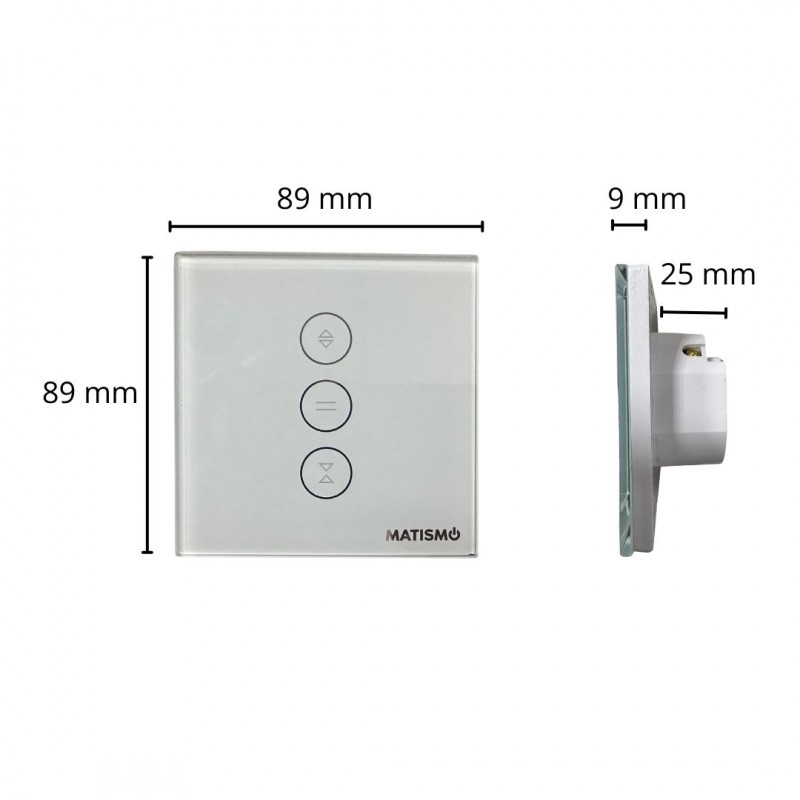 Motor tubular para persiana + Interruptor Wifi - Eje 40 mm