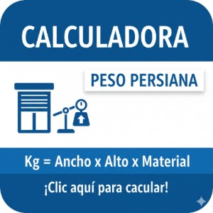 Calculadora peso persiana