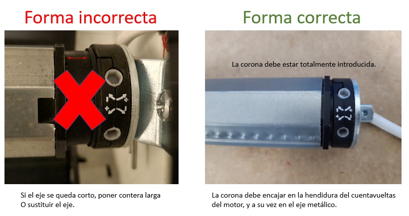 Motor persiana no frena