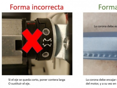 Motor persiana no frena